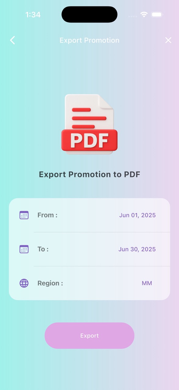 Focus Beauty: Export PDF Page