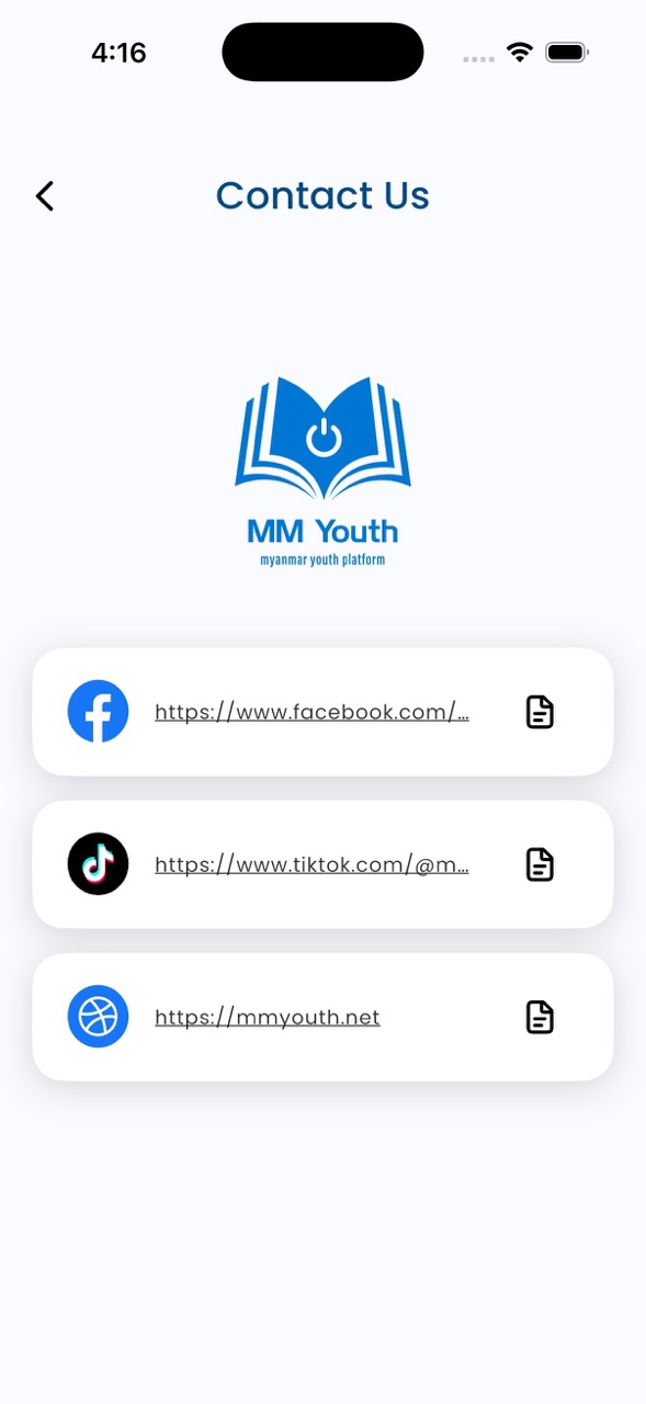 Myanmar Youth Platform: Contact