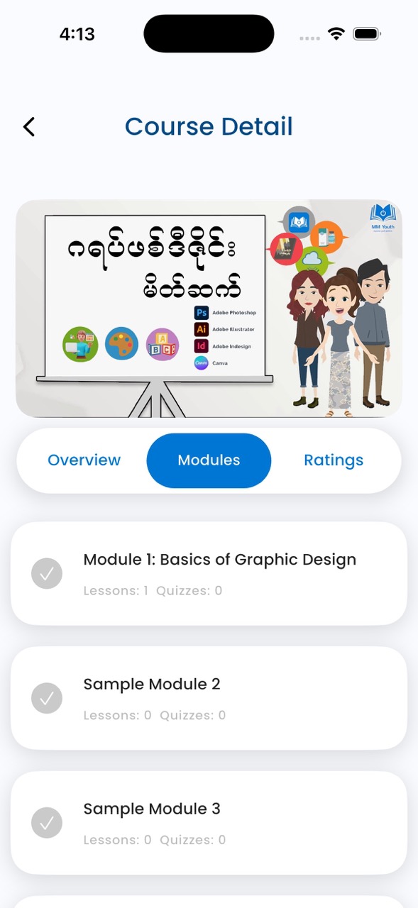 Myanmar Youth Platform: Course Modules