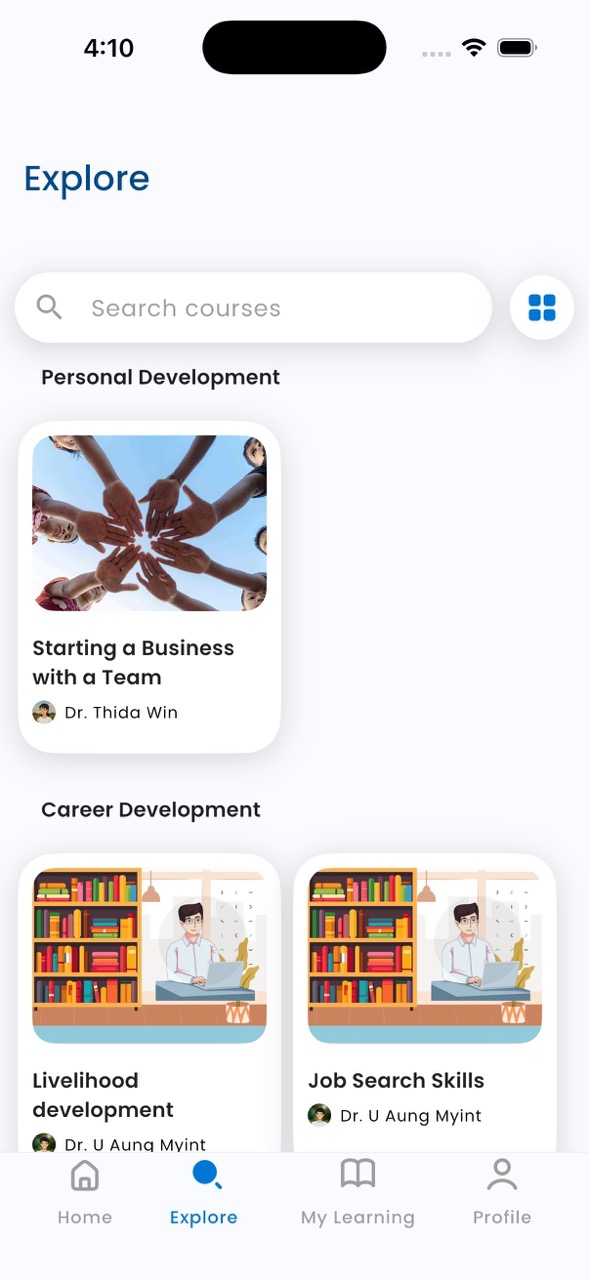 Myanmar Youth Platform: Explore
